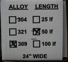 Load image into Gallery viewer, 50&#39; Type 309 Stainless Steel Tool Wrap 50&#39; x 24&quot; x .002 - Tool Wrap